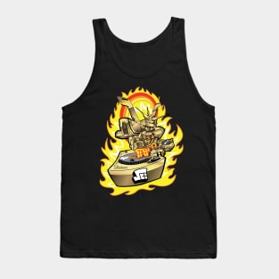 Burning Finger Turntablist GOLD Tank Top